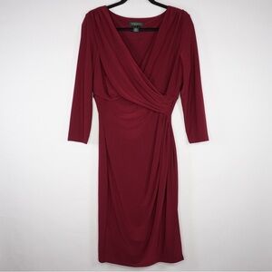 Lauren Ralph Lauren Elegant Burgundy
Wrap Dress
